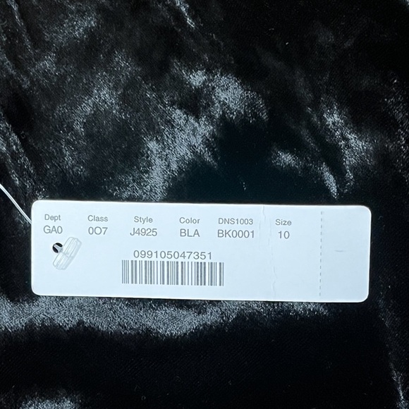 J.Crew Women’s Velvet Black Tank‎ Top Size 10 Fully Lined - Picture 8 of 9